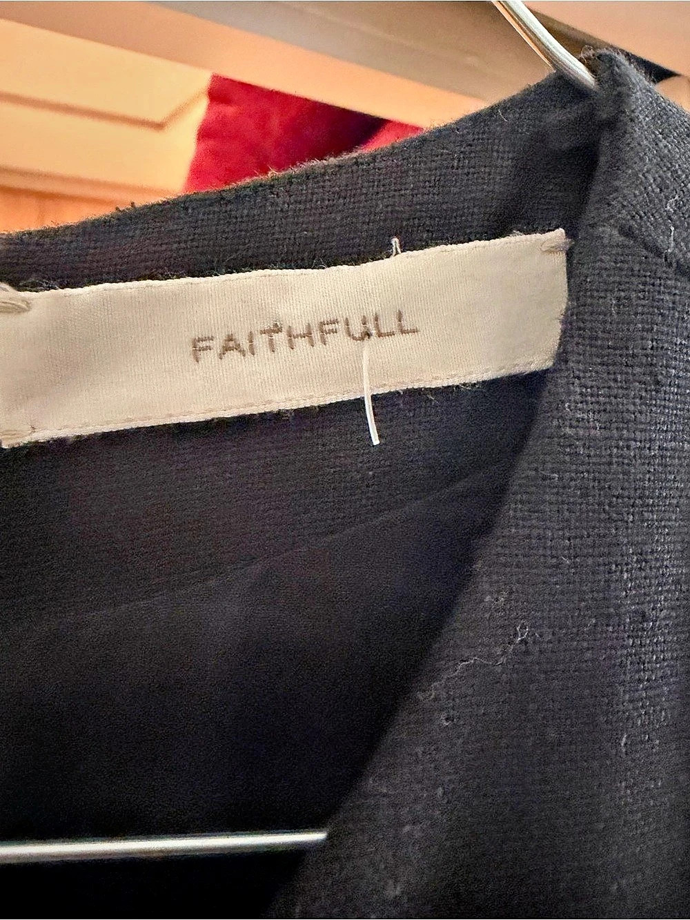 Faithfull the Brand Jaques Mini Dress Black Small - Picture 8 of 8